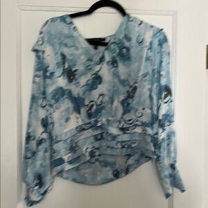 Blue Abstract Women's Top